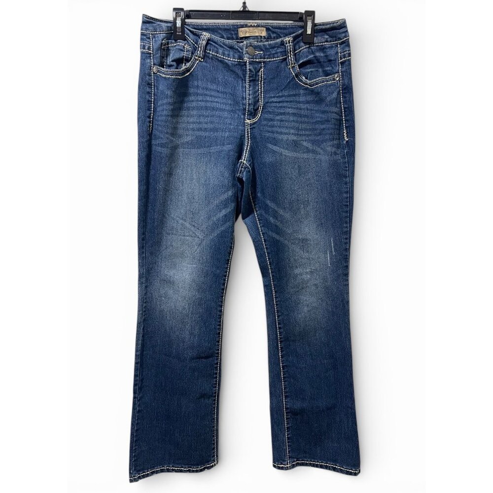 Nine West Vintage America Jeans Womens 14/32 Blue Stretch Denim